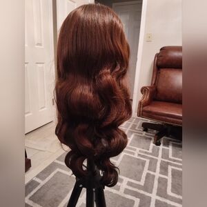 Outre Airtied 28” HD Lace Wig Reddish Brown Human Hair Blend Glueless Preplucked